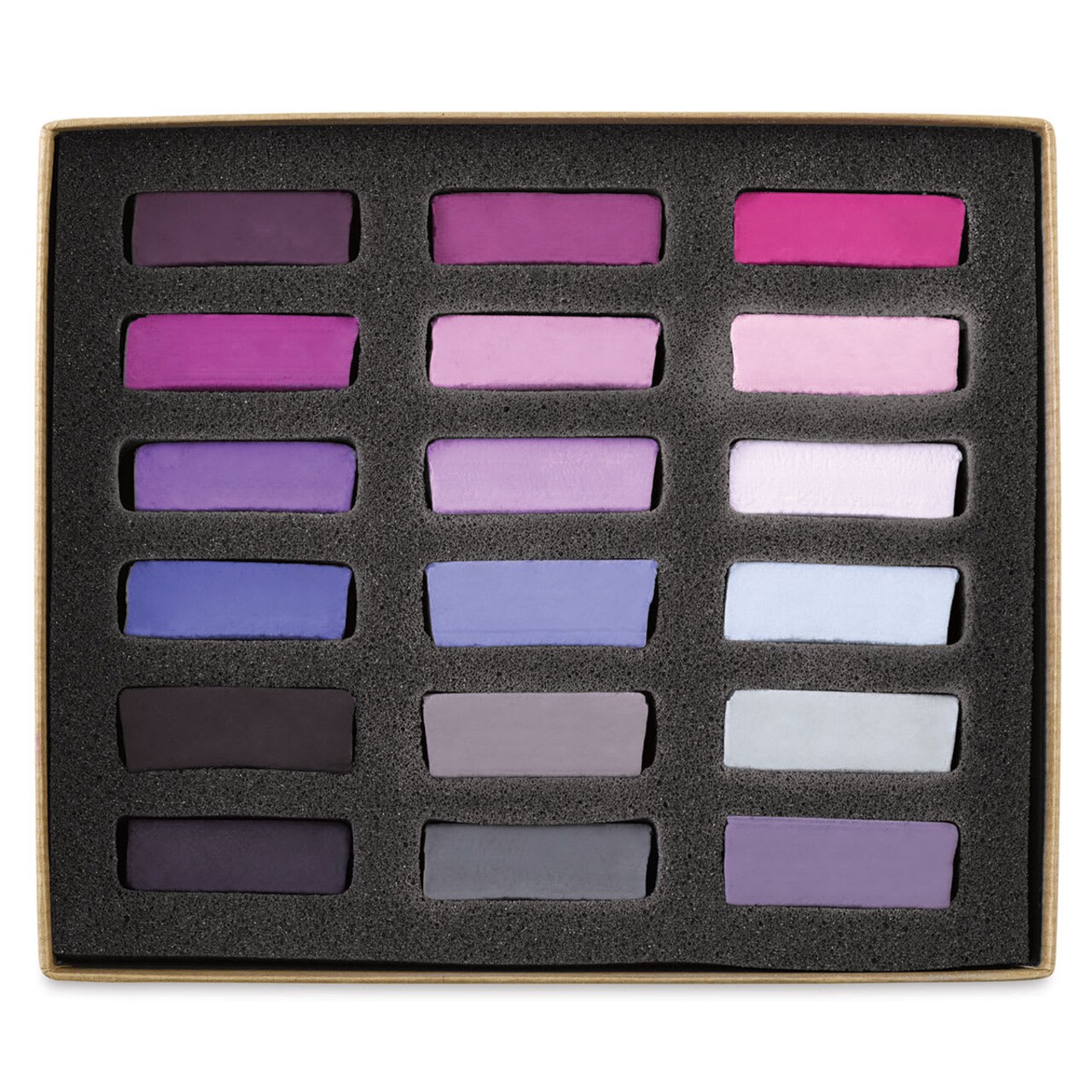 Great American Handmade Pastel Set - Half-Sticks, Try Me! Purple, Set of 18